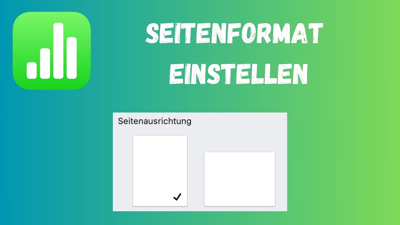 Apple Numbers Seitenformat einstellen