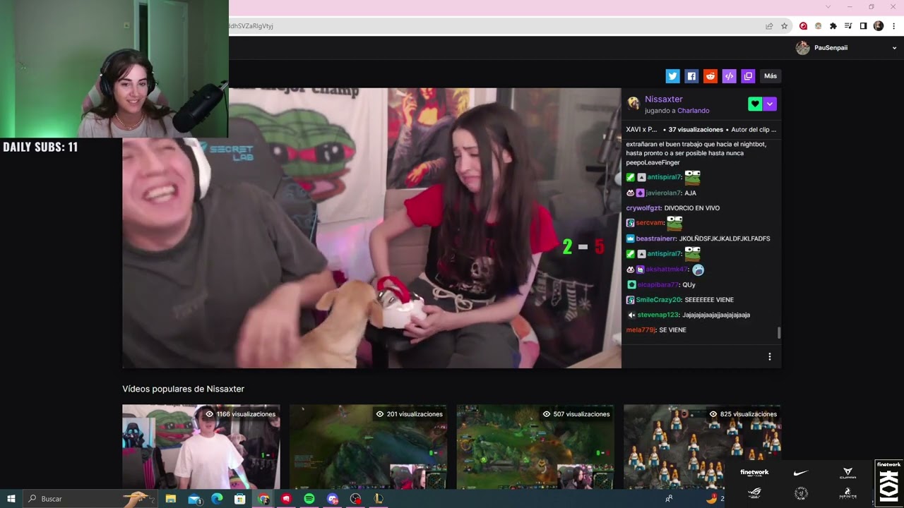 Reacci&oacute;n de Paula al  Clip de Xavi infiel💀