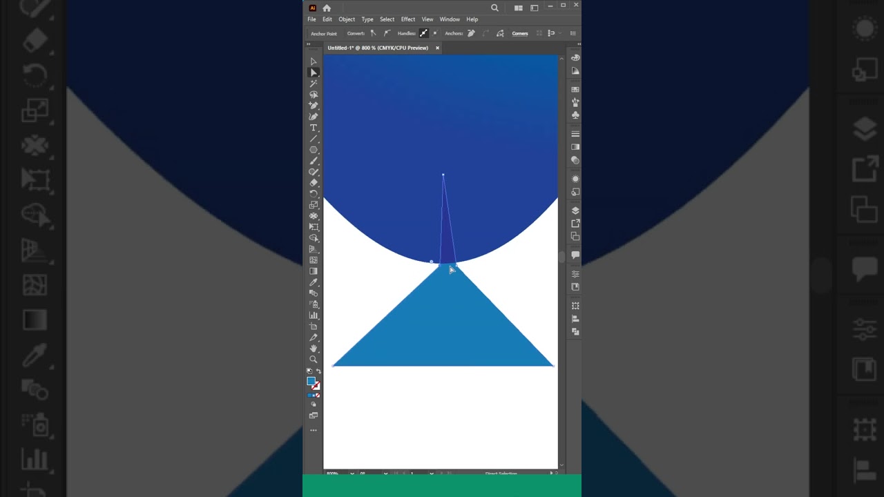 How to use Pucker Tool in Illustrator #tutorial #shorts