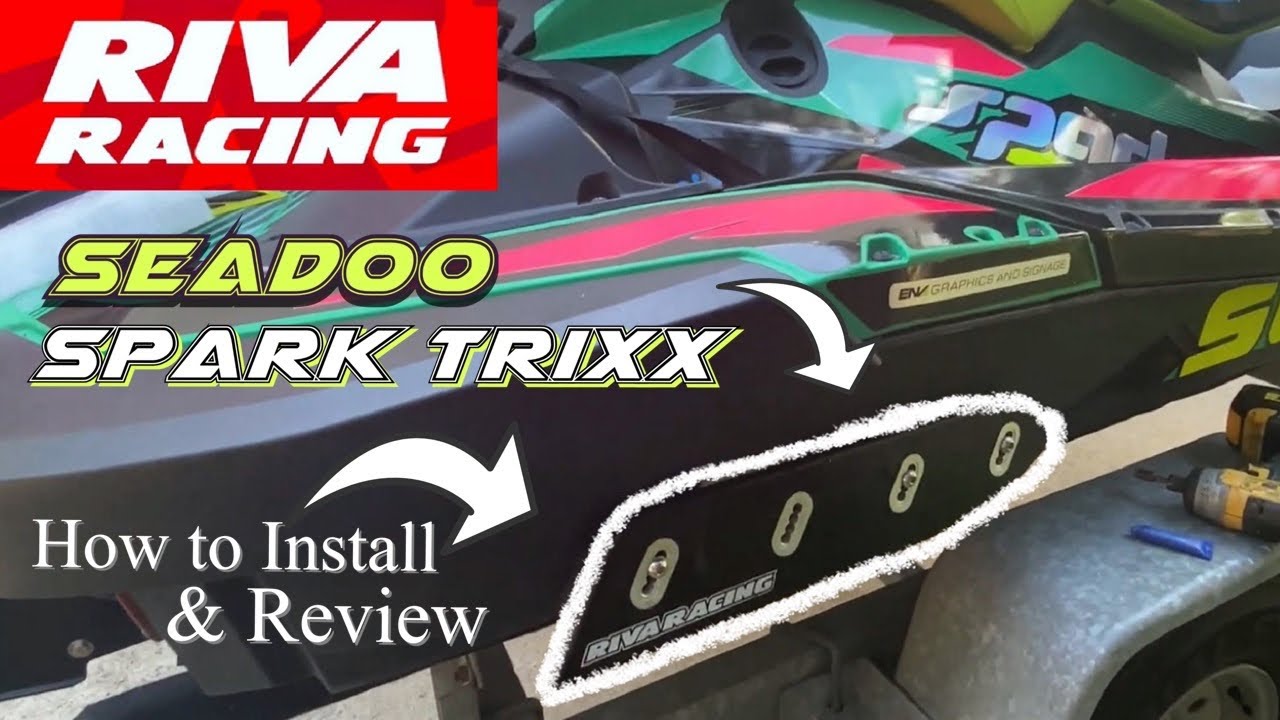 Спонсоры Riva Racing на Sea-doo Spark Trixx #JetSki #PWC #Seadoo