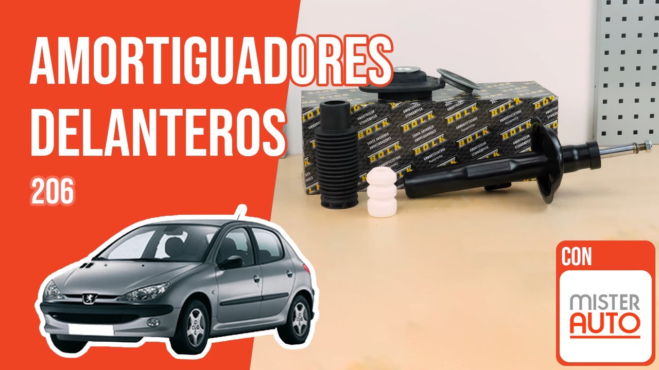 Cómo cambiar los amortiguadores delanteros Peugeot 206 ➿