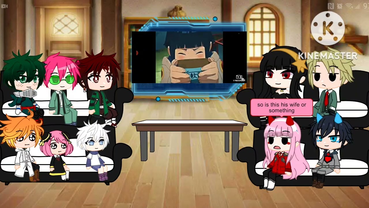 anime characters react to each other part 3 naruto umazaki