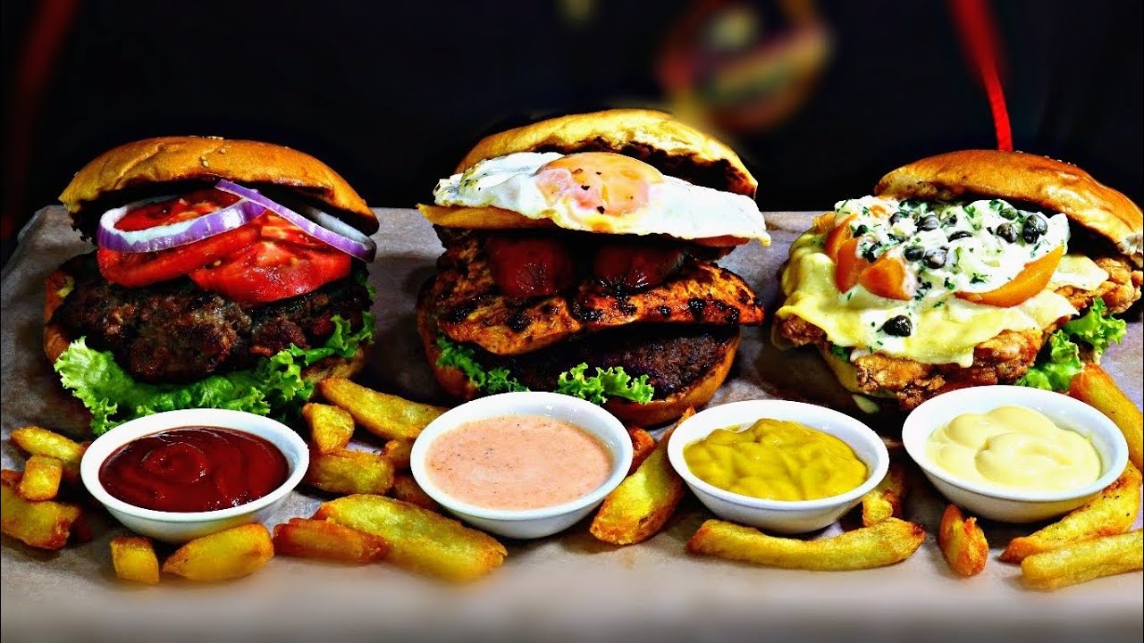 3 S&Uacute;PER HAMBURGUESAS : CL&Aacute;SICA, BROASTER BURGER Y A LO POBRE