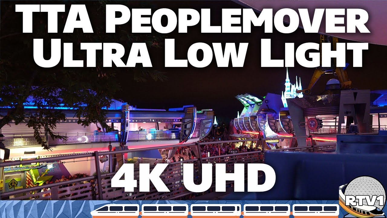 TTA Peoplemover - 4K Ultra Low Light - HQ Audio | Walt Disney World