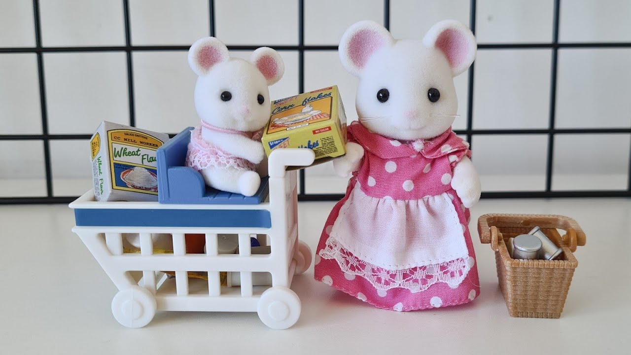 Unboxing Grocery Shopping 5043 - Sylvanian Families / Calico Critters en Español