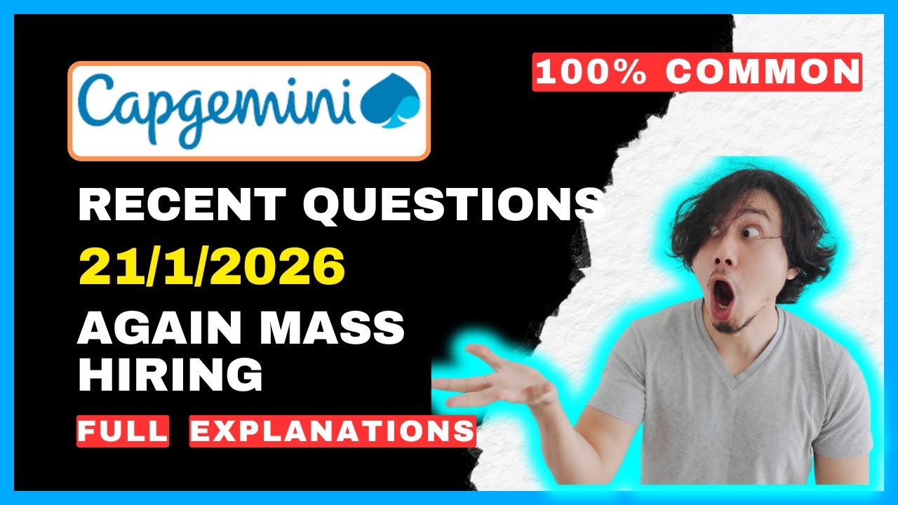 Обязательно к просмотру || Вопросы по программированию Capgemini 2026 || Техническая оценка Capge...