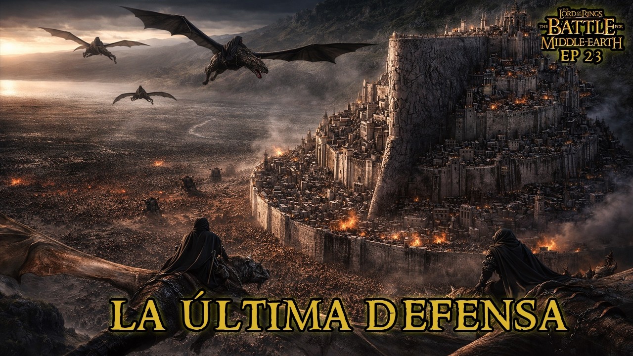 EP 23 | Defensa Brutal de Minas Tirith ⚔️ Oleadas de Orcos, Nazgûl y la Llegada de Rohan