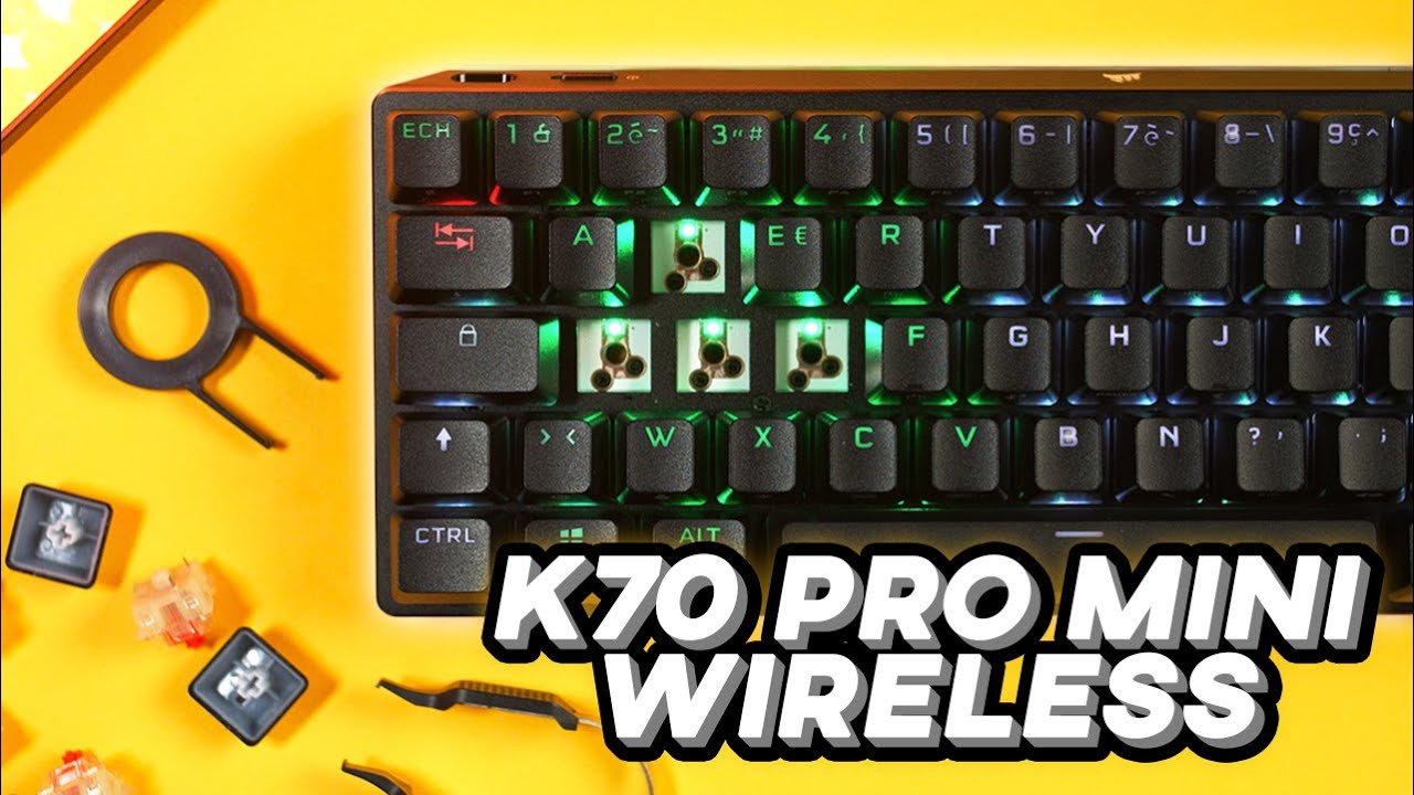 Corsair K70 Pro Mini Wireless - Un Clavier 60%, Sans-Fil et Hot-Swap !