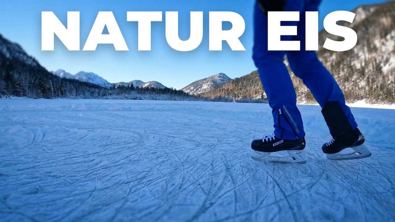 Gleiten über den Mittersee: Natur-Eislaufen pur 4K