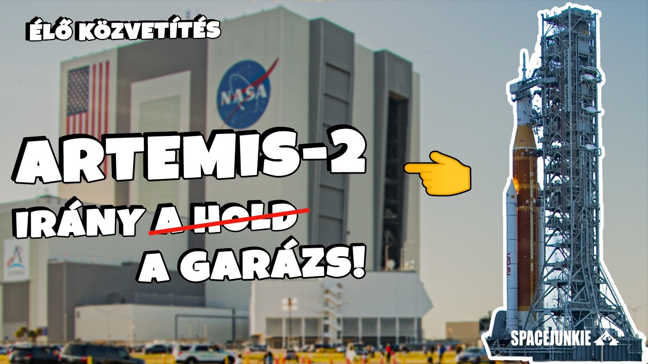 ARTEMIS 2 | Irány a Jármű ÖSSZESZERELŐ Épület (VAB) 😫  |   ÉLŐ közvetítés! SPACEJUNKIE