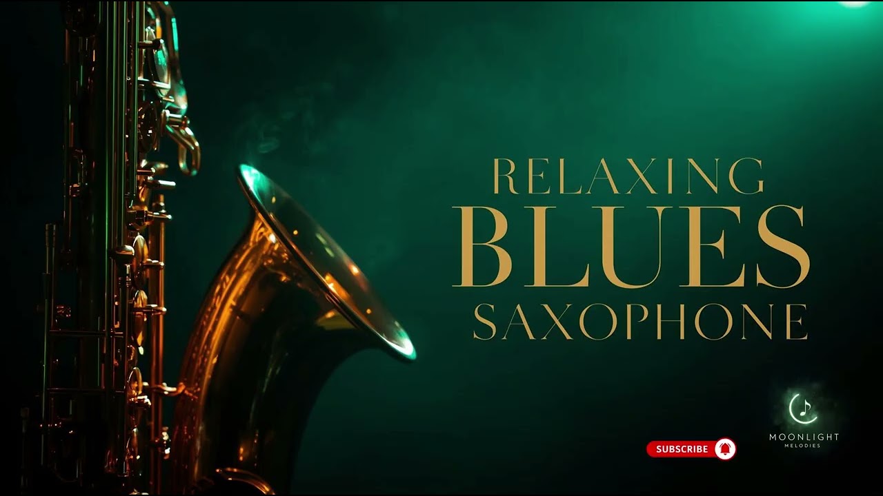 Smooth Blues Saxophone Instrumental 🎷 Calm Jazz for Night , Relaxation & Study