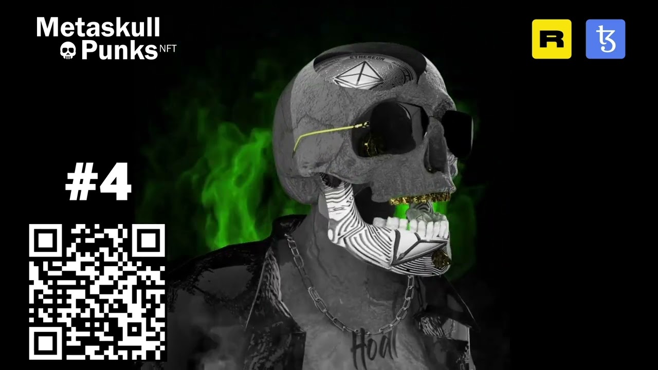 ☠️ METASKULL PUNKS I # 004 I NFT Collection I Tezos Blockchain