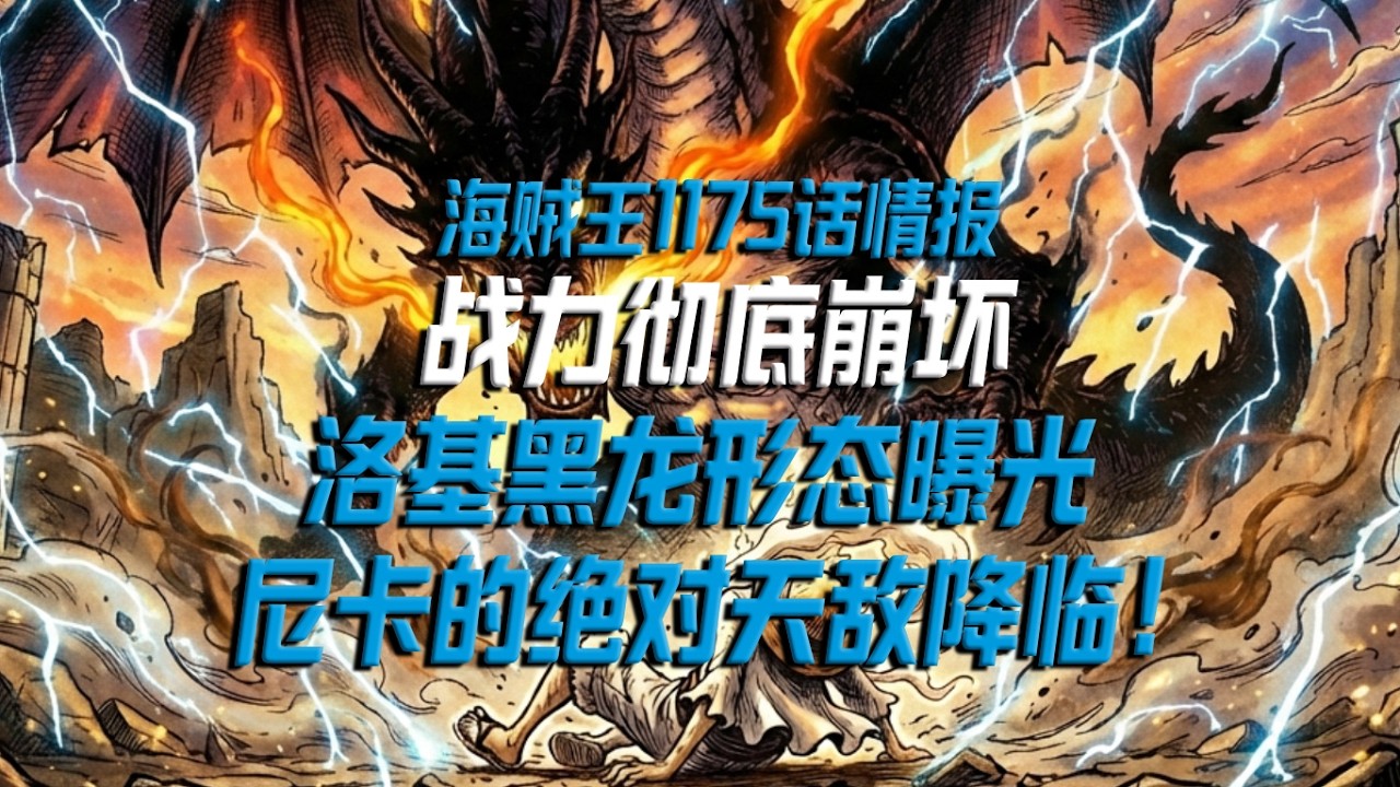 海贼王1175话情报：战力彻底崩坏！洛基黑龙形态曝光，尼卡的绝对天敌降临！