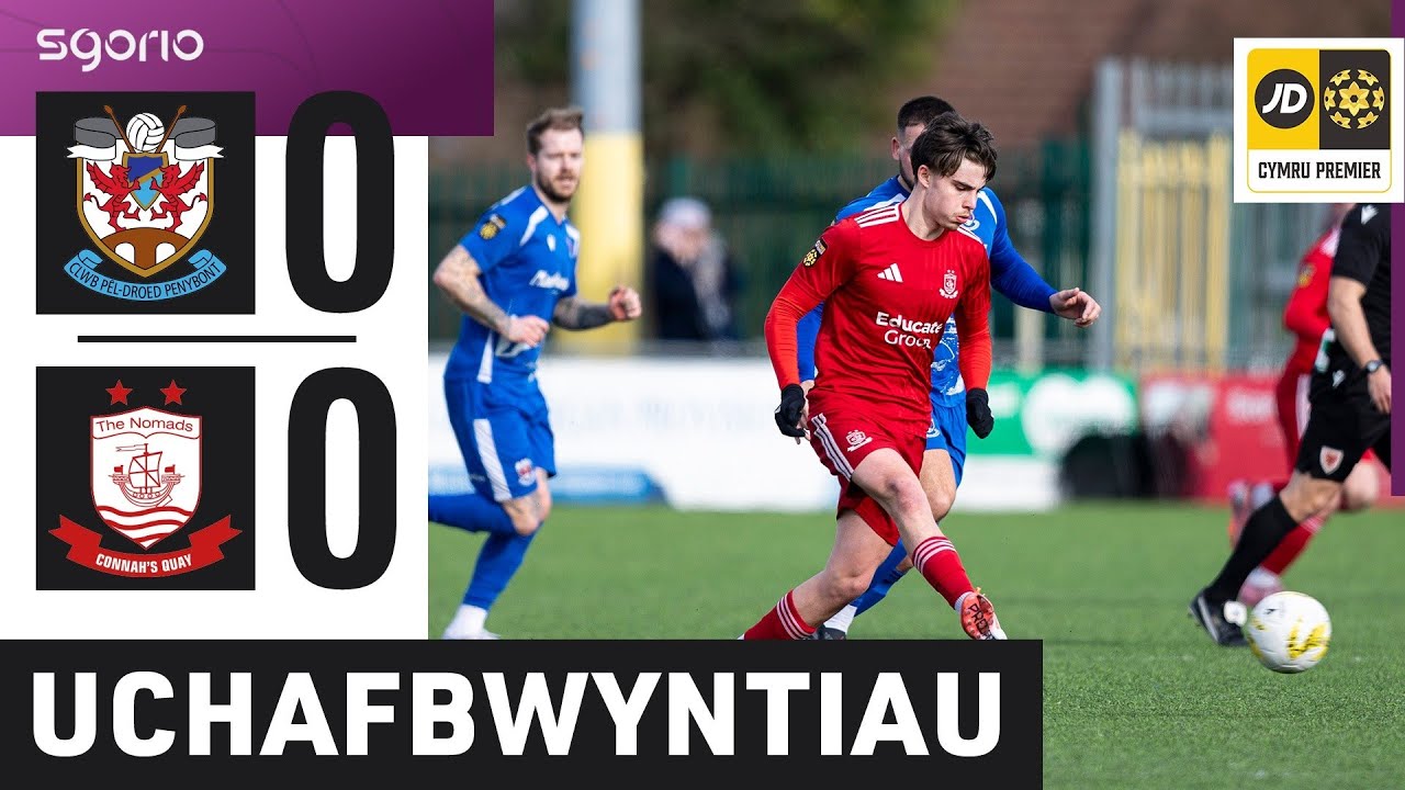 Uchafbwyntiau | Highlights: Pen-y-bont 0-0 Cei Connah | JD Cymru Premier