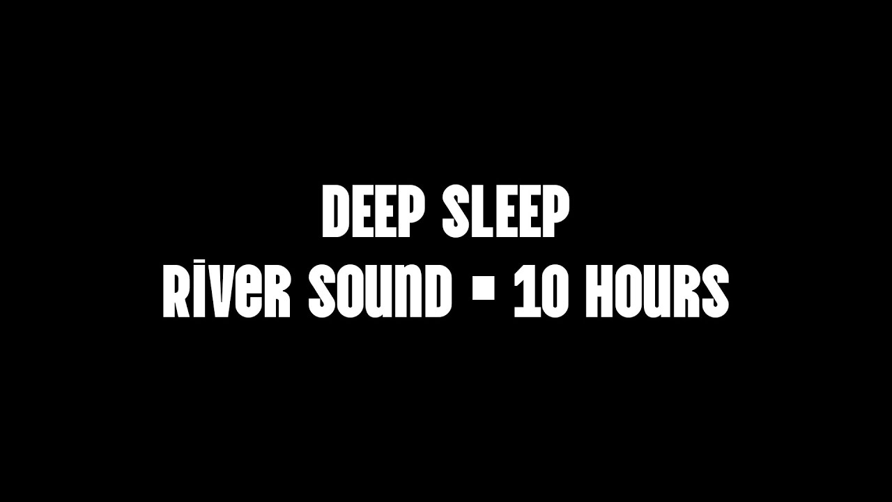 Deep Sleep ASMR – Calm River Sound | Black Screen Friendly | No Music