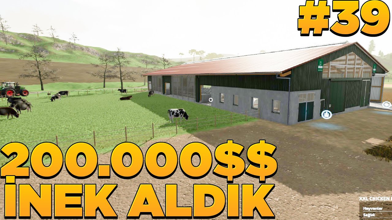 1.000.000 $ İNEK AHIRI KURDUK | FARMİNG SİMULATOR 2022 | FS 22 | farming simulator inek bakımı