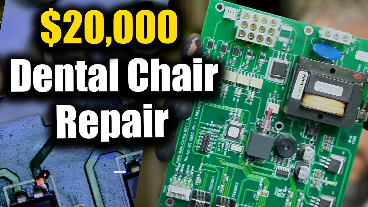 KaVo Dental Chair Controller Board Disaster – Blown Parts Everywhere