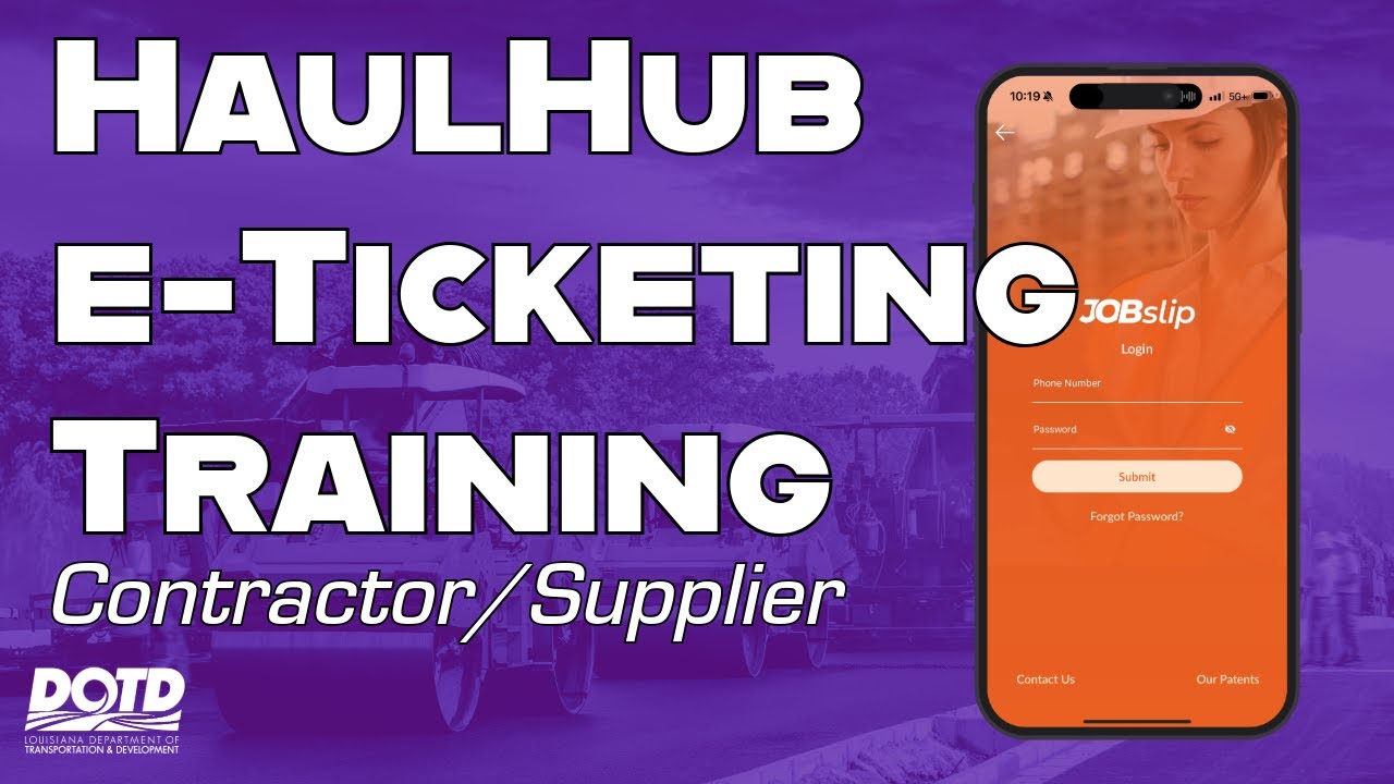 HaulHub Contractor/Supplier Training