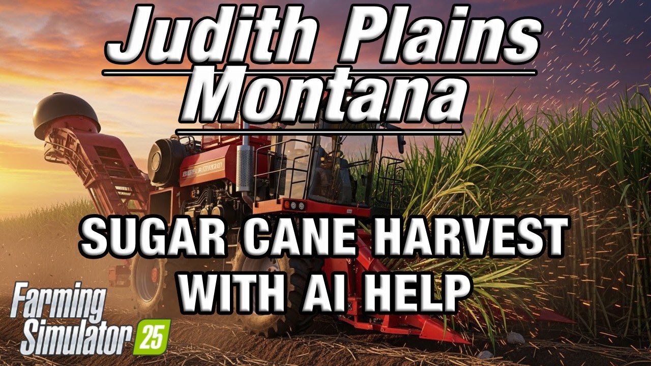 Harvesting Sugar Cane Like a Pro!  - FS25 - JUDITH PLAINS MONTANA - EP39