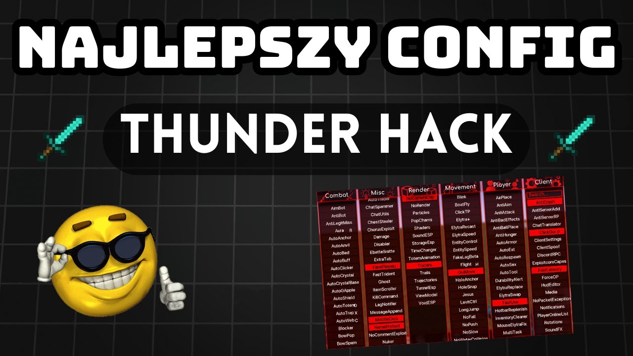 Najlepszy config na anarchie.gg - 🔥Thunder-Hack 🔥
