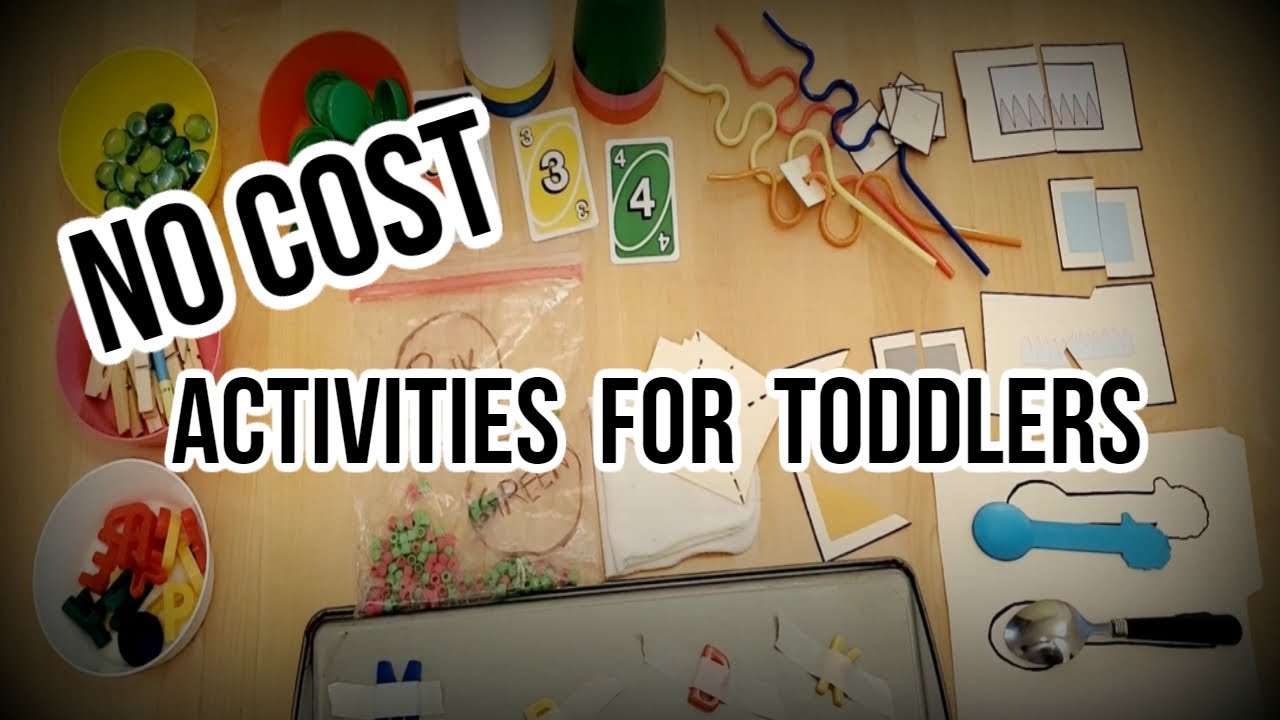 NO COST Activities For Toddlers | 10 Simple Toddler Activities(ages 1-3)