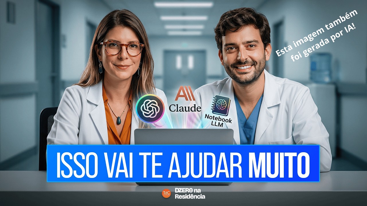 Usando a INTELIGÊNCIA ARTIFICIAL na residência médica - Corte Dzero na residência 2026