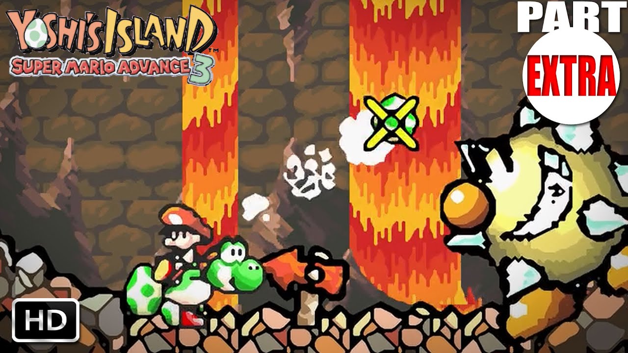 Yoshi's Island (Super Mario World 2) | GBA | All Rooms from 6-8 King Bowser's Castle