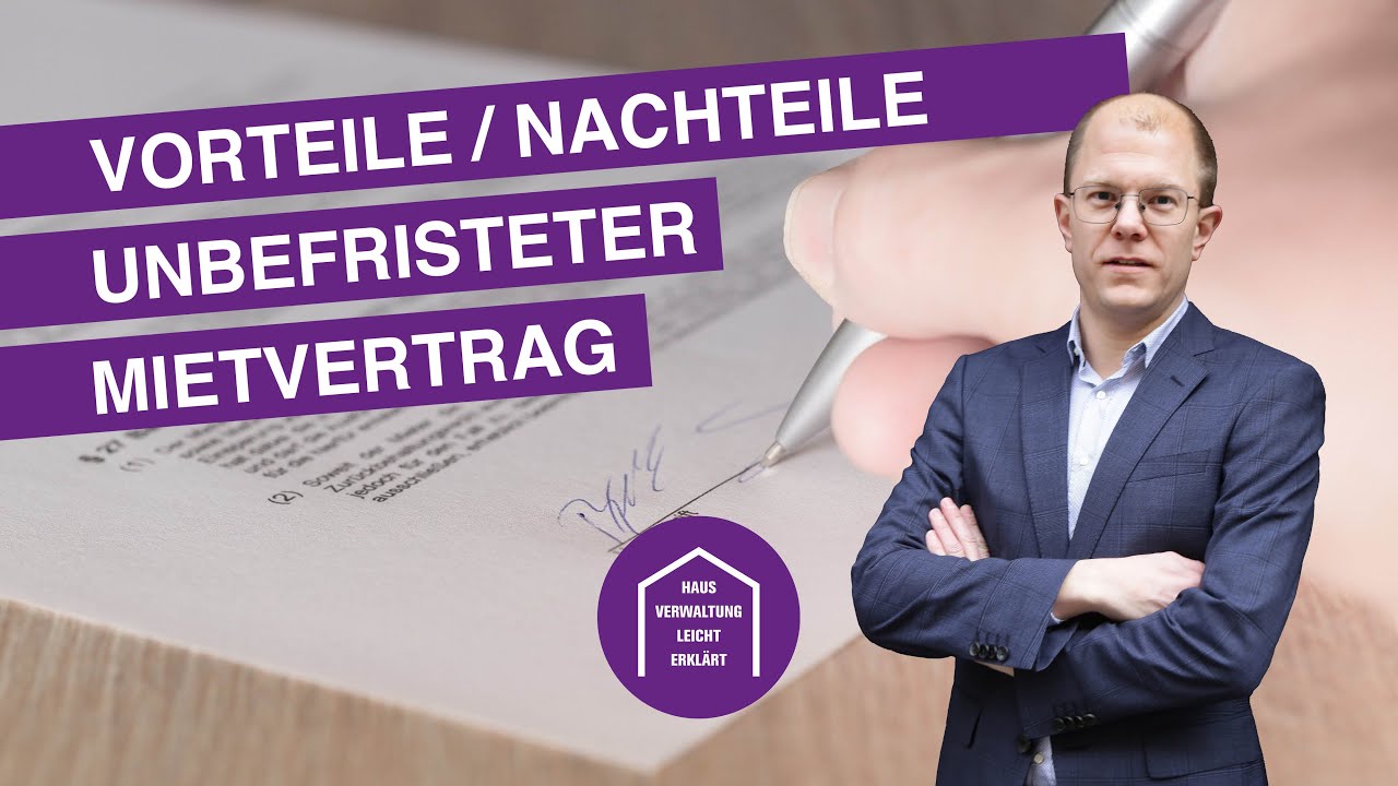 unbefristeter Mietvertrag - Vorteile/Nachteile | Hausverwaltung & Immobilien Jaklitsch