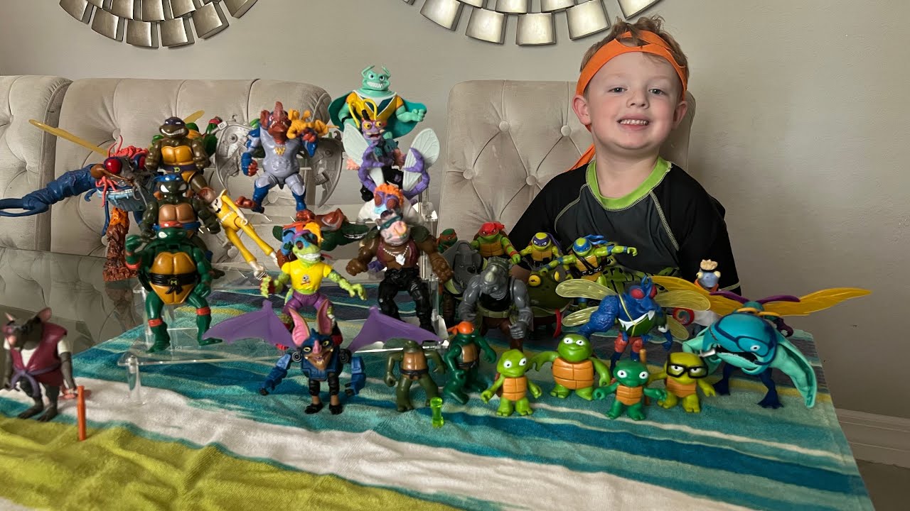 TMNT Teenage Mutant Ninja Turtles Muntant Mayhem New Figures Compare to Vintage Original Figures