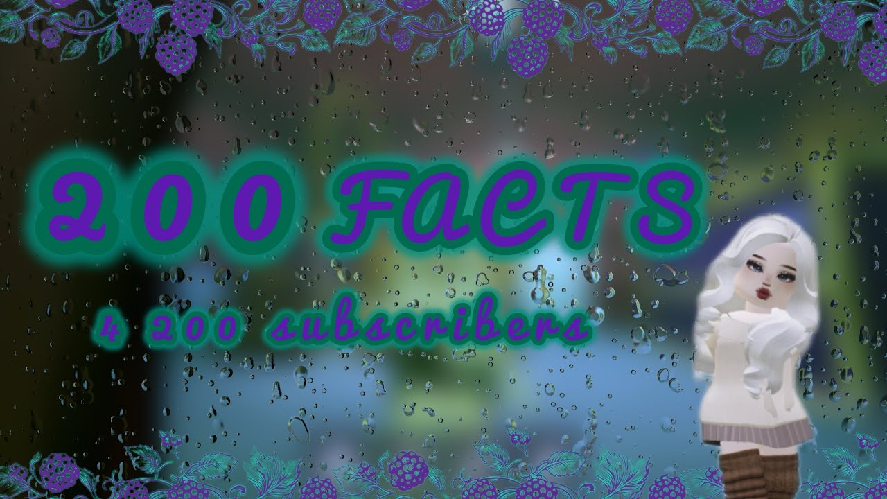 200 FACTS 4 200 SUBSCRIBERS 🎉🎉 RobloxASMR
