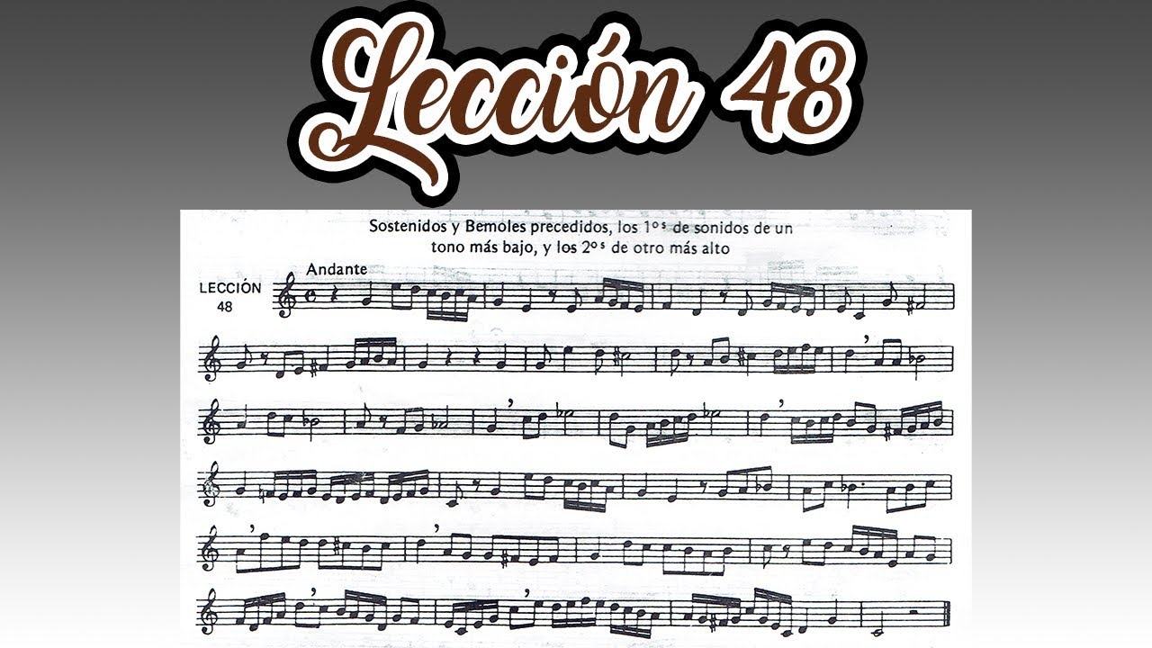 Lección 48 Metodo de Solfeo de Hilarion Eslava - Primera Parte