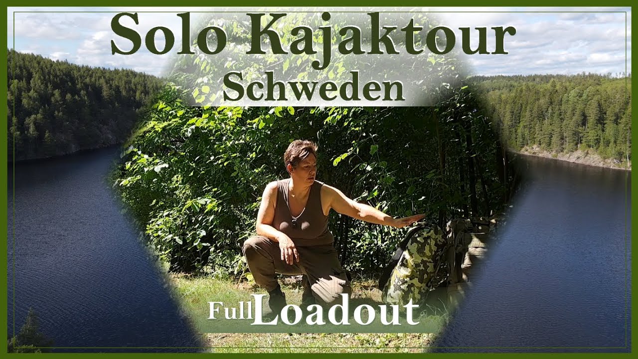 Solo Kajaktour Schweden - Full Loadout