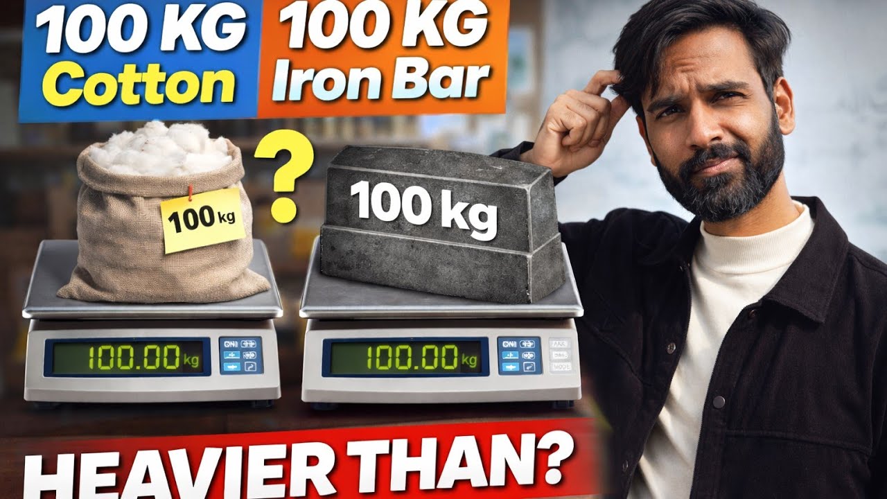 Class 9  | Which Is Heavier: 100kg Cotton or 100kg Iron? The Shocking Truth!
