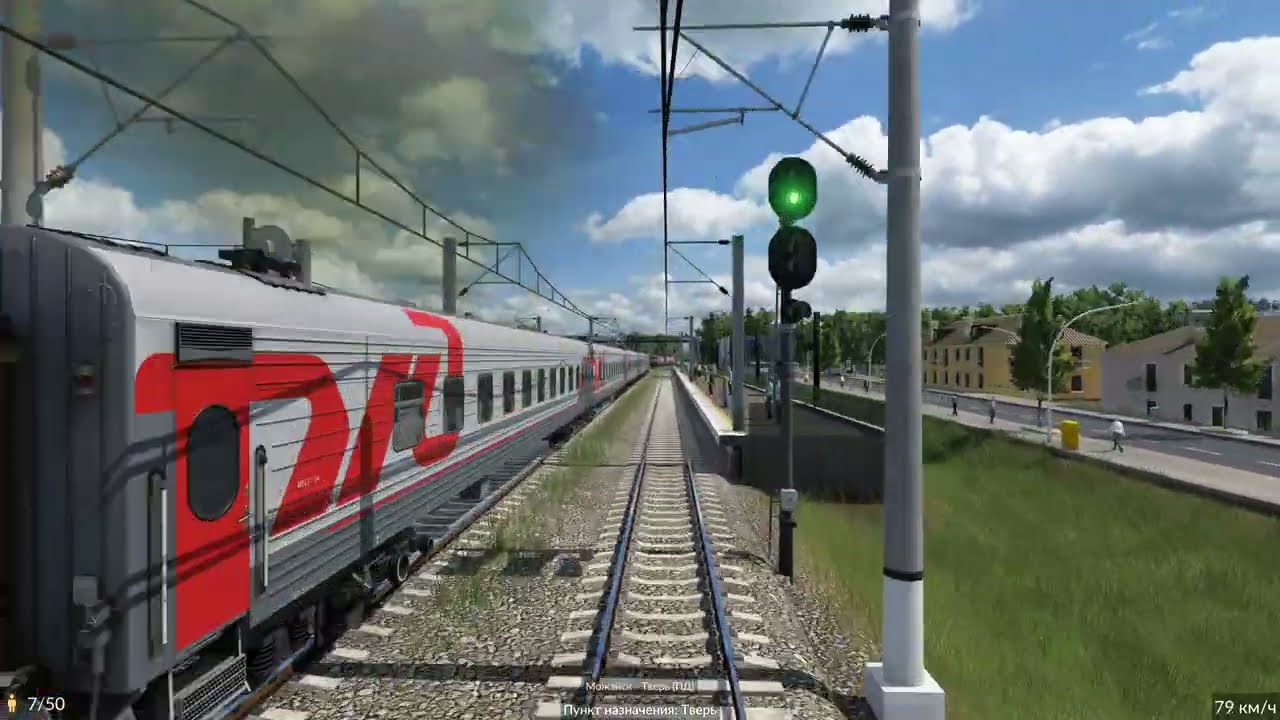 Transport Fever 2 - Сибирия. Поездка на пассажирском поезде по маршруту 