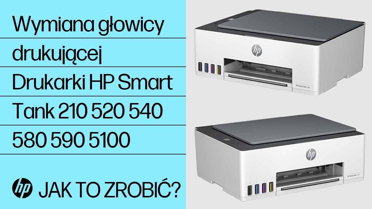 Wymiana głowicy drukującej | HP Smart Tank 210, 520, 540, 580–590, 5100 | Drukarki HP | HP Support
