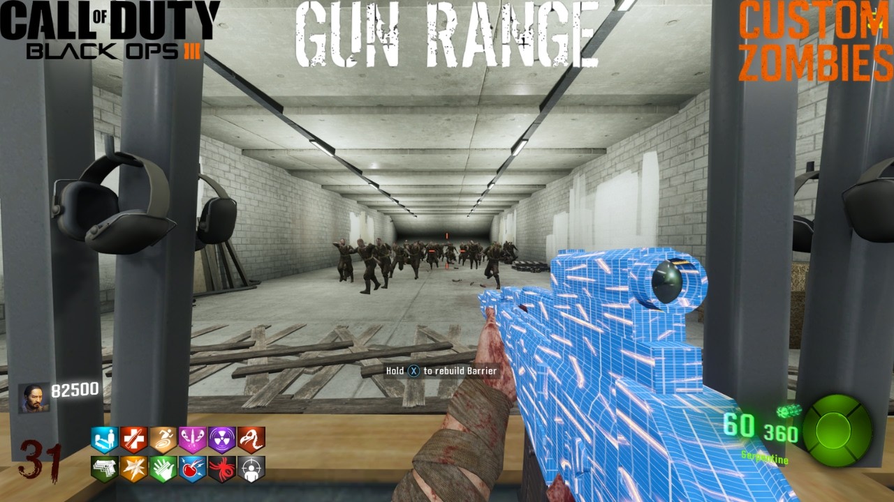 GUN RANGE BLACK OPS 3 CUSTOM ZOMBIES (No Commentary) 