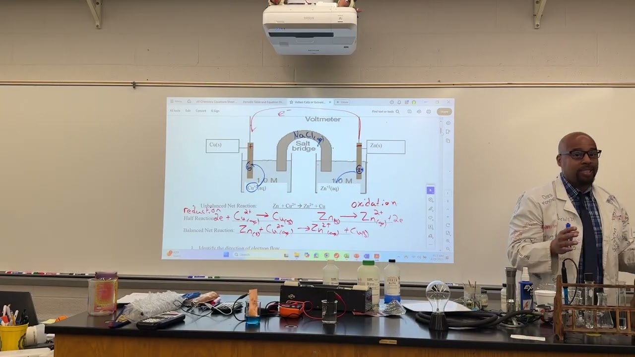 Understanding Voltaic Cell and Solving for Ecell, and delta G