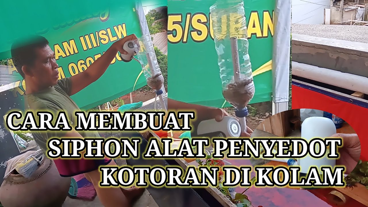 CANGGIH SIPHON ALAT PENYEDOT KOTORAN KOLAM ELEKTRIK