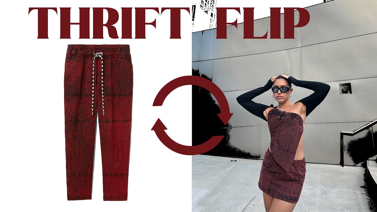 Thrifted Trousers Transformation: How I Turned Them into a Matching Set | Upcycling DIY Tutorial