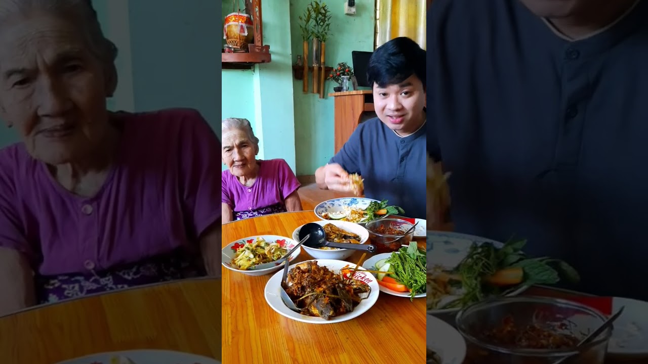 အဖွားချက်​ကျွေးတဲ့ ငါးရံ့တုတ်​ကြော်ဟင်းနဲ့ ရှယ်စား​ကောင်းလွန်း​သောပဲ🤫🤭
