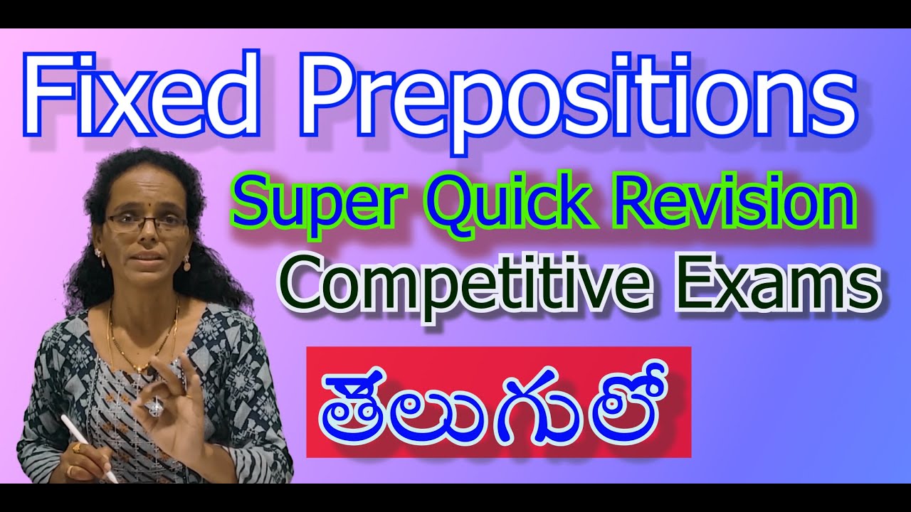 Fixed Preposition | Class -1| SBI PO Super Quick Revision | #fixedprepositions #sbipoenglishclasses