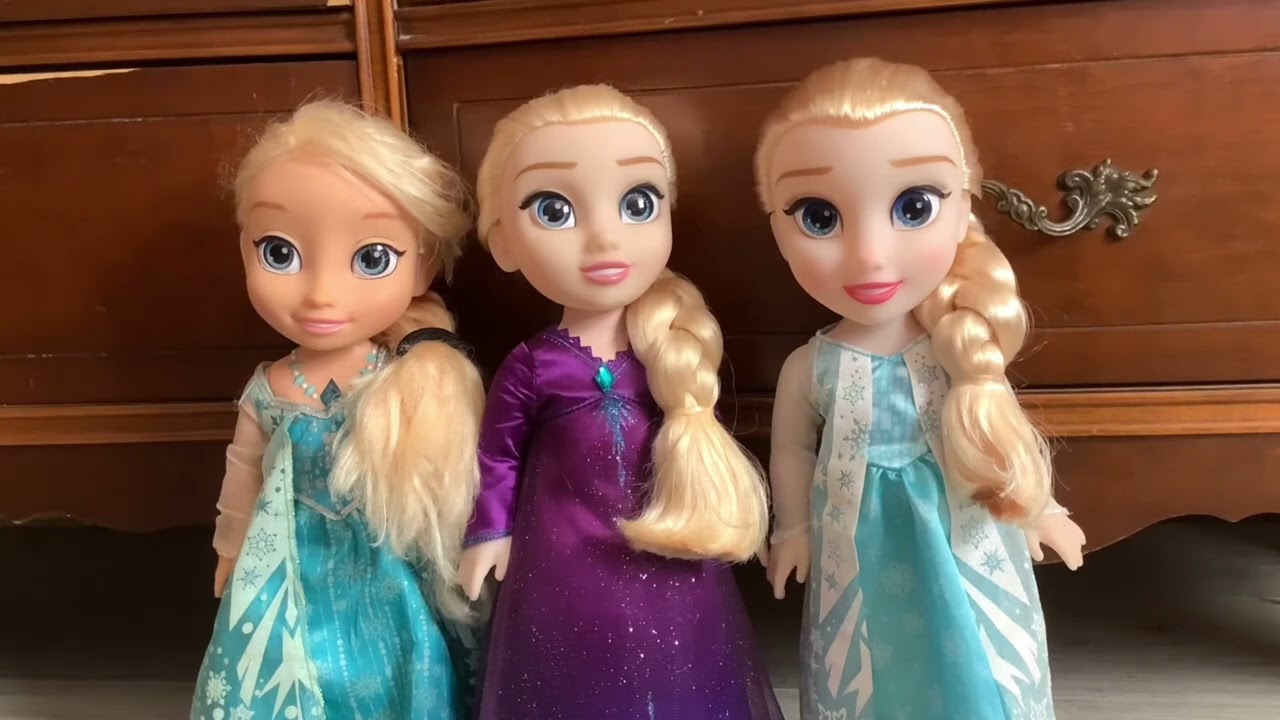 Jakks Disney Frozen, My Singing Friend Elsa & Olaf Doll Review! Details of her Outfit! Part 2/3