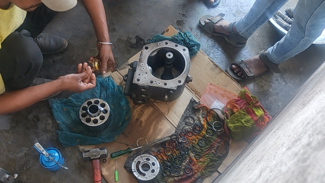 Hydrolic pump assemble final part for komatsu pc 200 excavator,