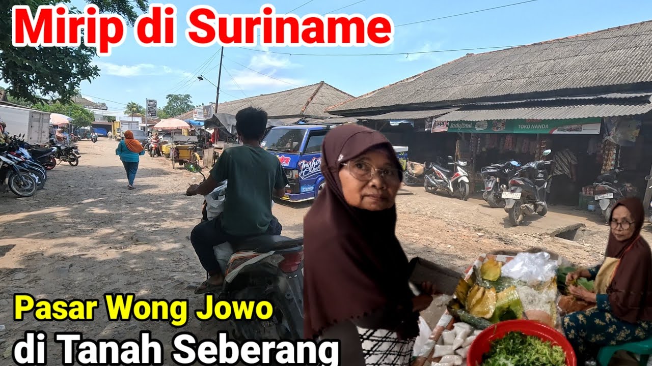 Suasana Pasar Tradisional Jawa di Pedalaman Lampung 