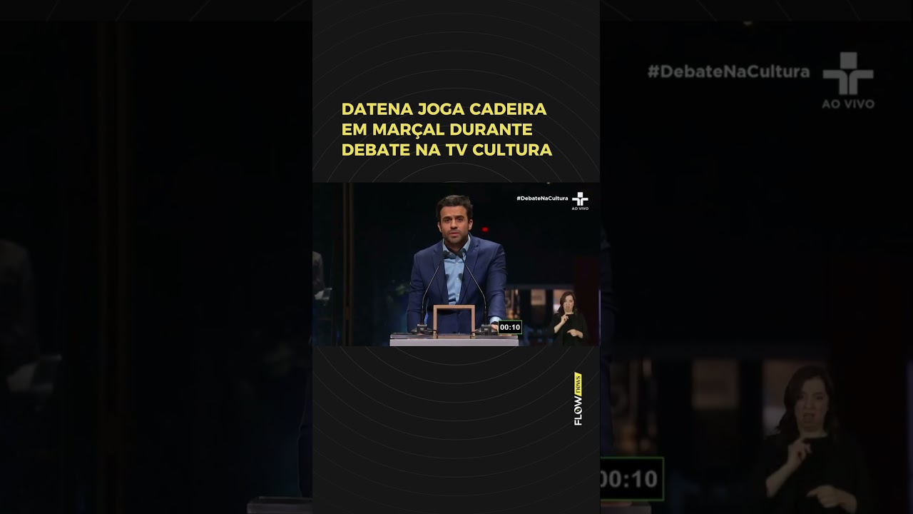 Datena d&aacute; cadeirada em Mar&ccedil;al