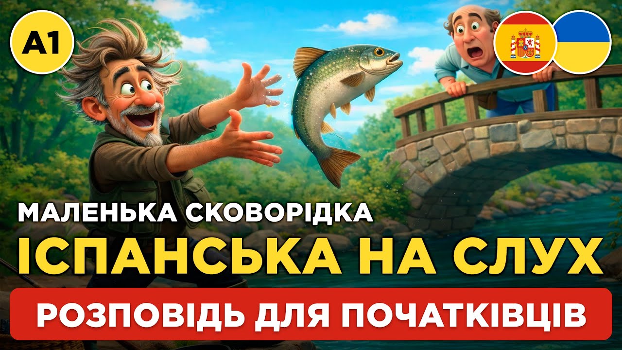 10 хвилин ІСПАНСЬКОЇ щодня || ЛЕГКА ПРАКТИКА аудіювання і вимови || 🐟 La Sartén Pequeña (A1)
