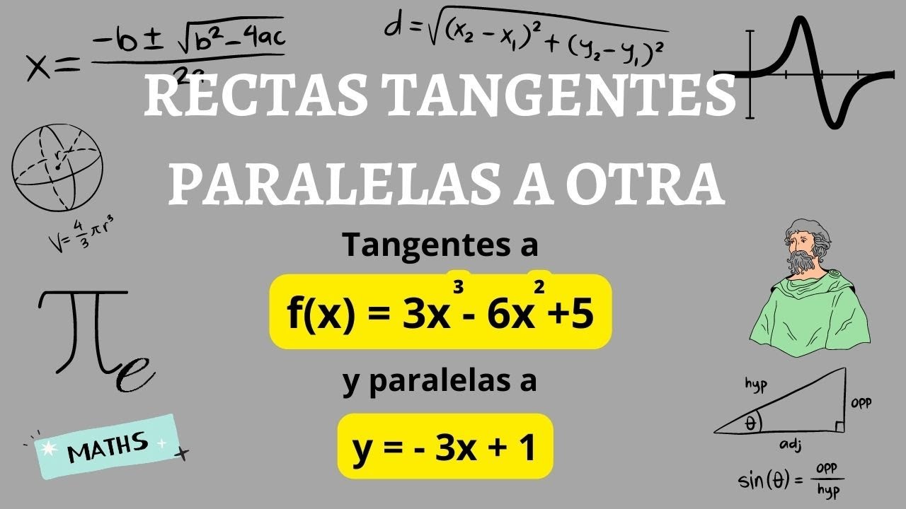 ECUACIÓN RECTA TANGENTE PARALELA A OTRA RECTA DADA | EJERCICIO ACCESO UNIVERSIDAD.