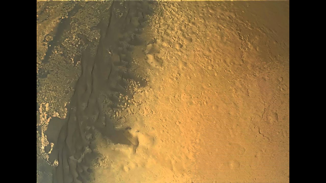 Complete Mars Curiosity Descent - Full Quality Enhanced HD 1080p Landing + Heat Shield impact