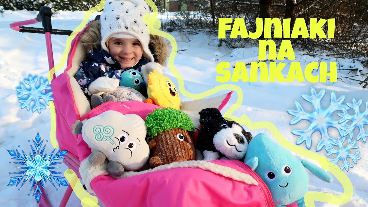 Gang Fajniaków na sankach, zabawa w chowanego na śniegu!