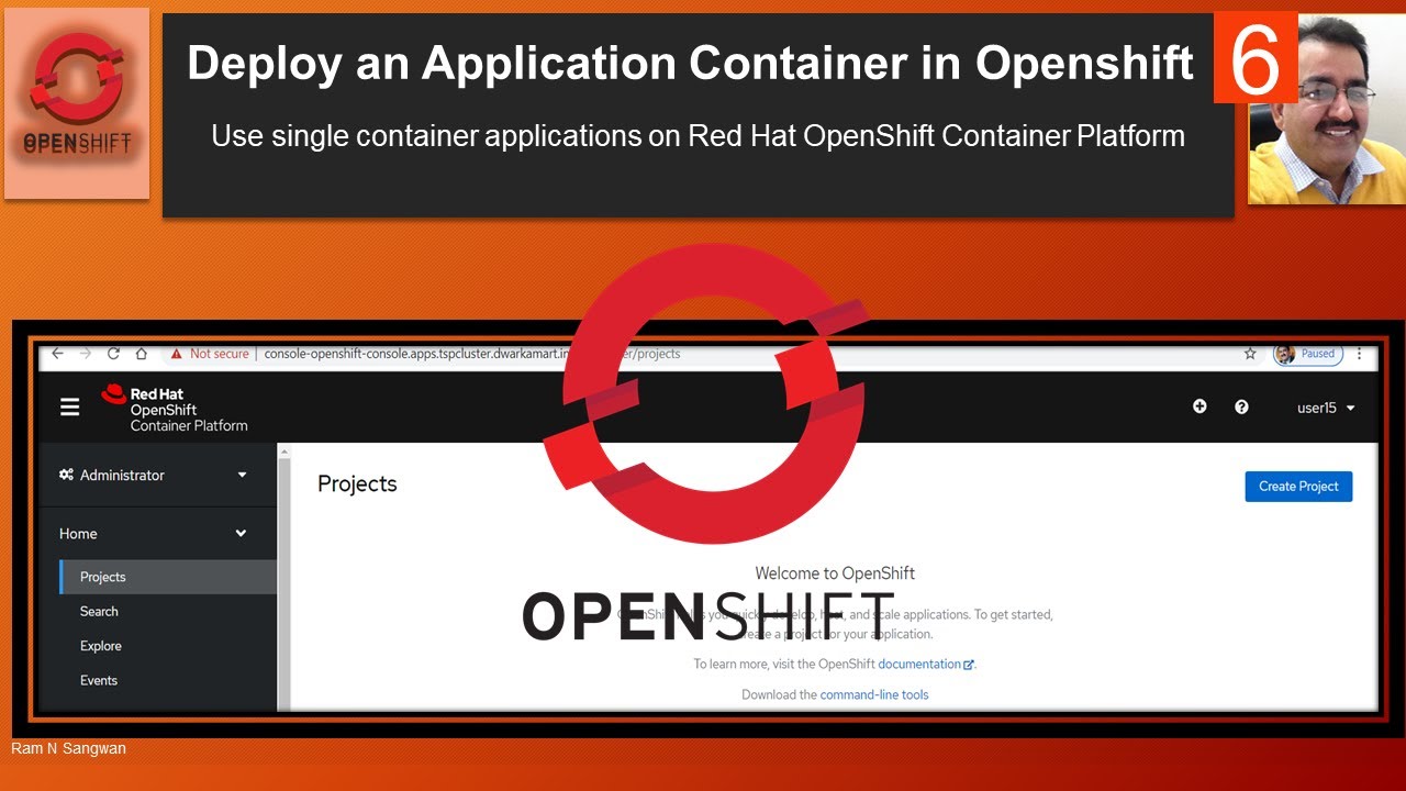 #openshift complete tutorial | Deploy an Application Container in Openshift
